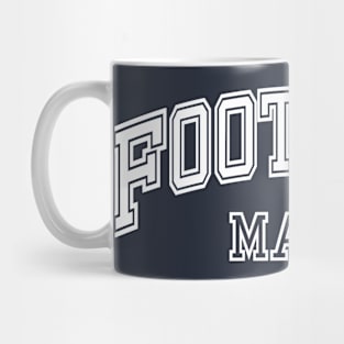 Football Mama College, Retro Football Player Mom Mug